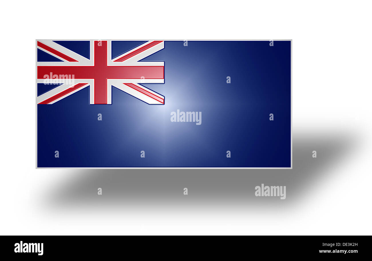 Staatliche Fähnrich von Großbritannien und Nordirland (Blue Ensign). Ich stilisiert. Stockfoto