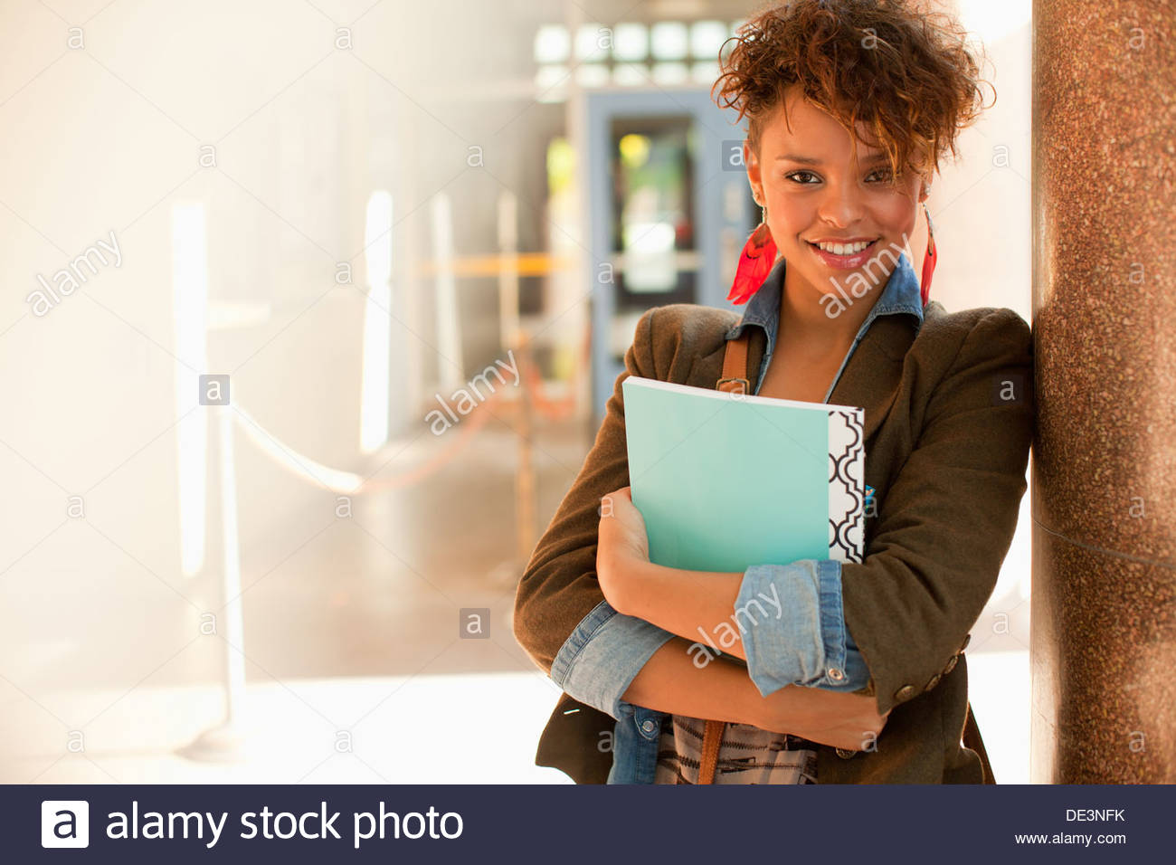 In der schule aus einem high-school-mädchen
