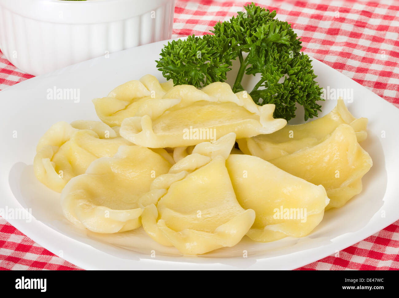 Knödel, vareniks Stockfoto