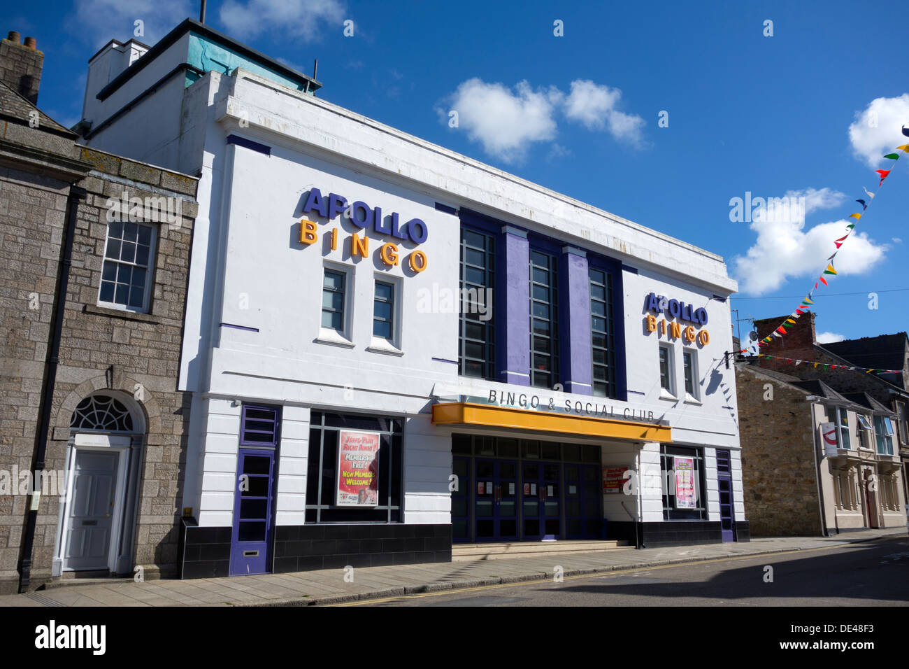 Apollo-Bingo und social Club in Camborne, Cornwall UK. Stockfoto