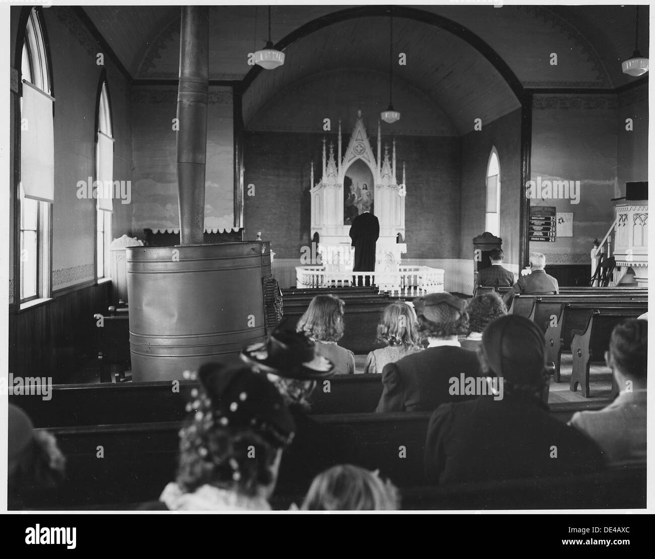 In Irwin, Shelby County, Iowa, ist die lokale Kirche die zentrale Institution und spielt eine wichtige Rolle im sozialen und kulturellen Leben der Gemeinde. Stockfoto