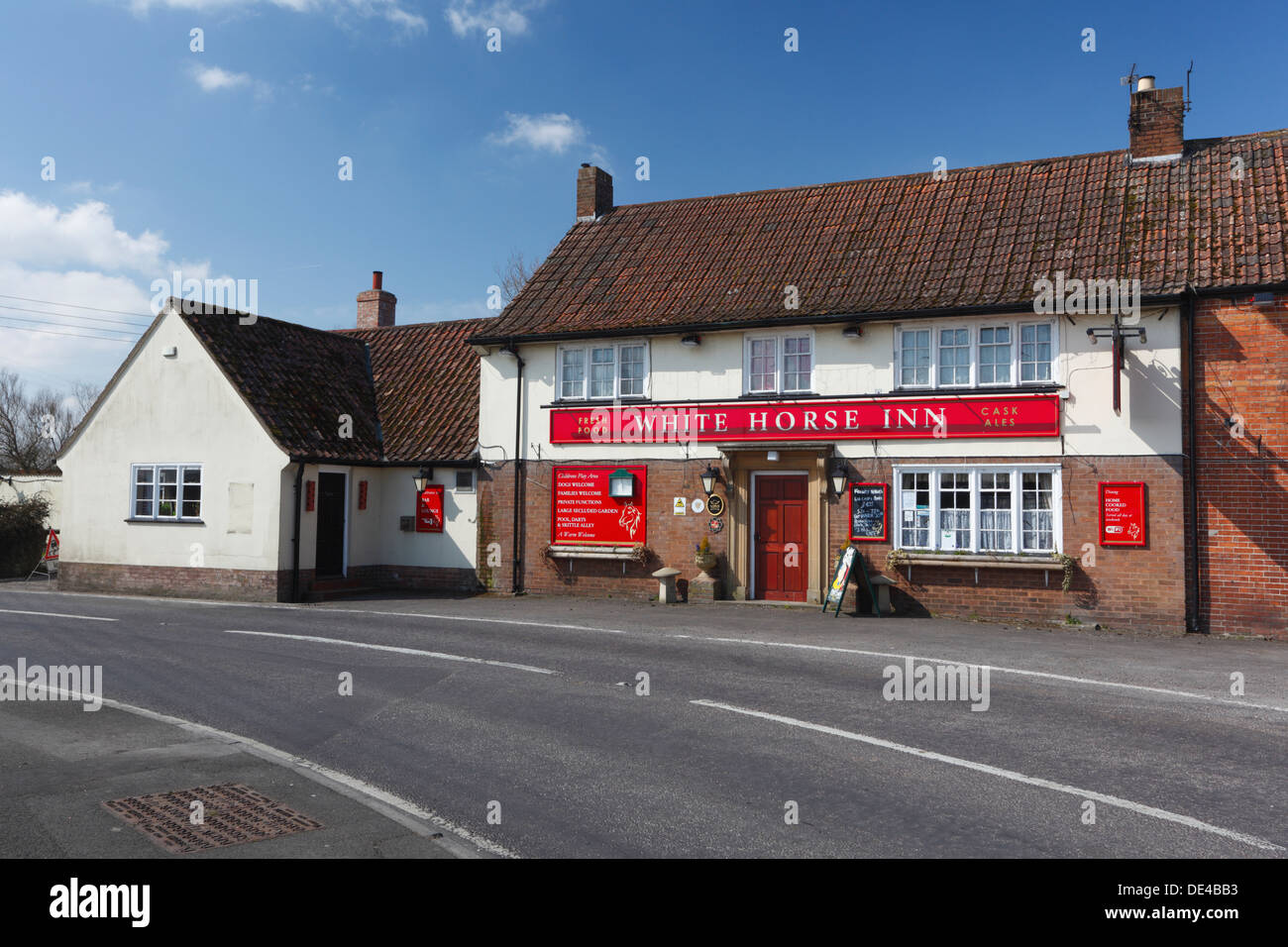 Hotel Weisses Rössl am Mark Dorf. Somerset. England. VEREINIGTES KÖNIGREICH. Stockfoto