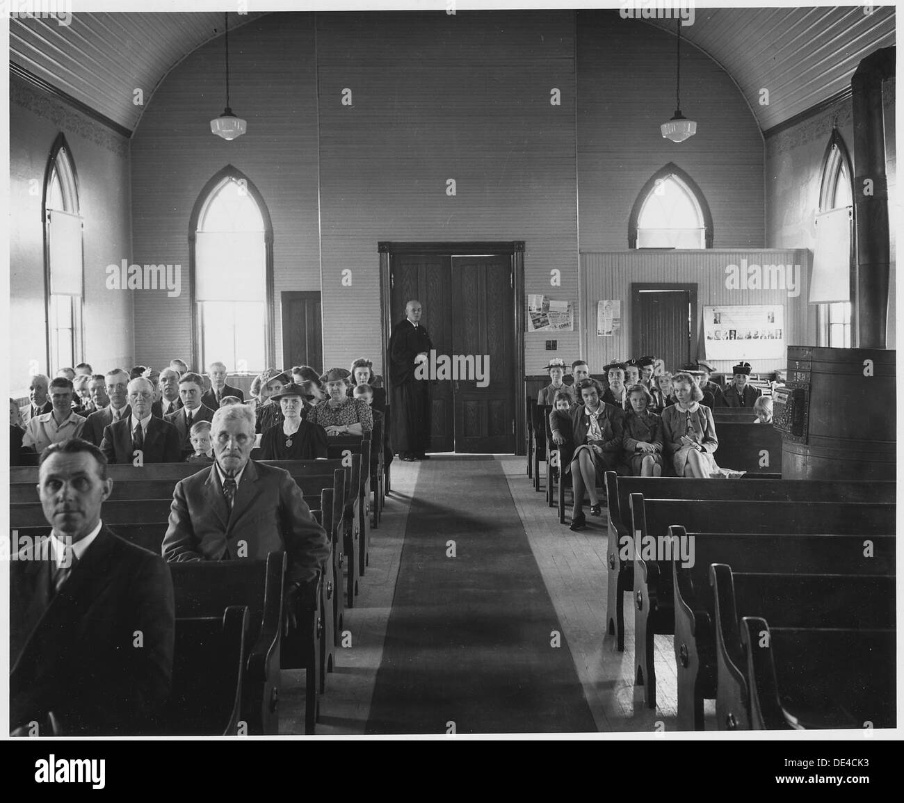Im Shelby County, Iowa, gilt die Kirche als die wichtigste Institution in der Gemeinde Irwin. Sie spielt eine zentrale Rolle im sozialen und religiösen Leben und prägt die Kultur und Werte der Region maßgeblich. Stockfoto