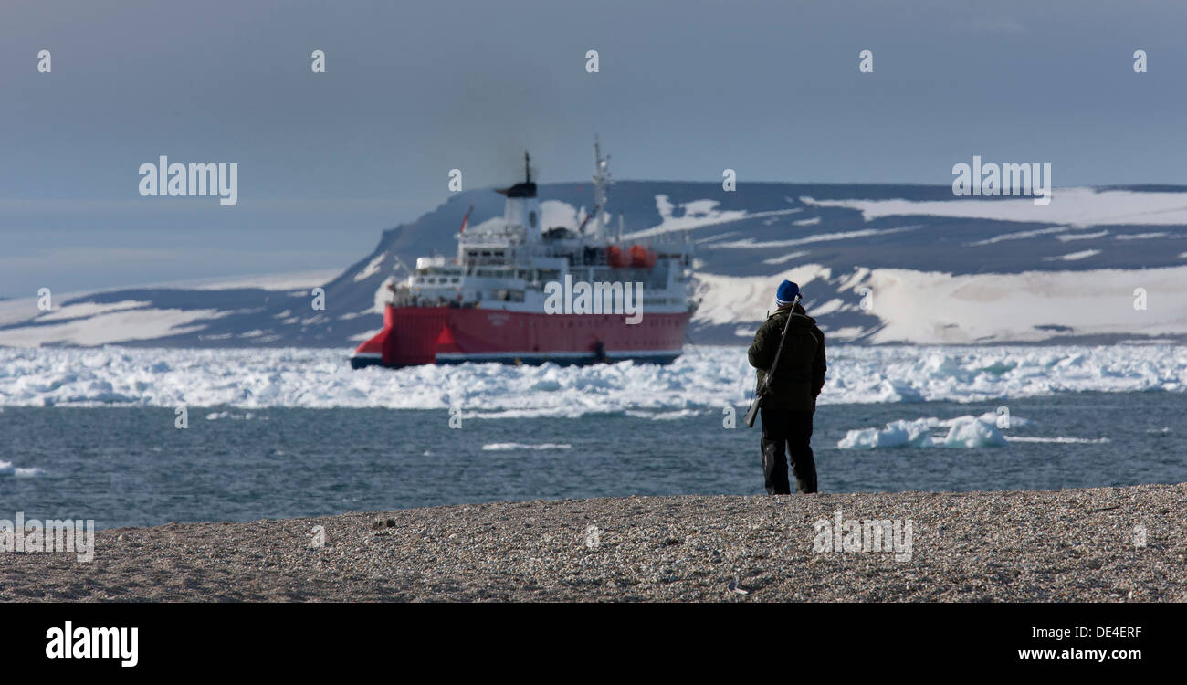 Kreuzfahrt Schiff, MS Expedition Spitzbergen-Island, Spitzbergen, Norwegen Stockfoto