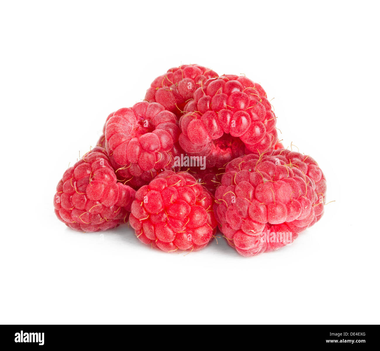 Reife Himbeeren Stockfoto