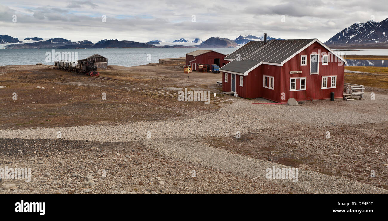 Alesund Forschungsstation, Spitzbergen, Norwegen Stockfoto