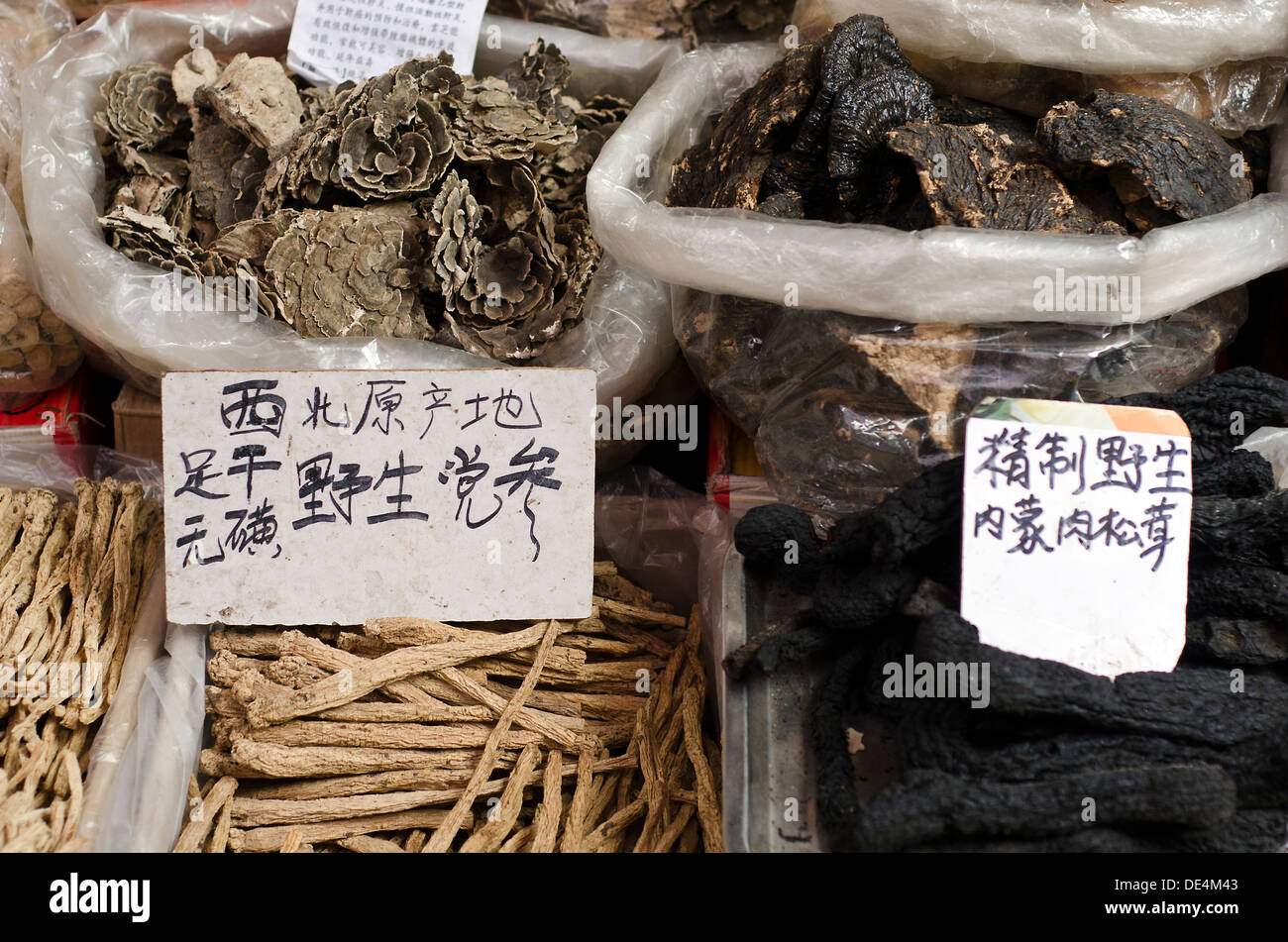Qingping Arzneimittelmarkt - Guangzhou, China Stockfoto