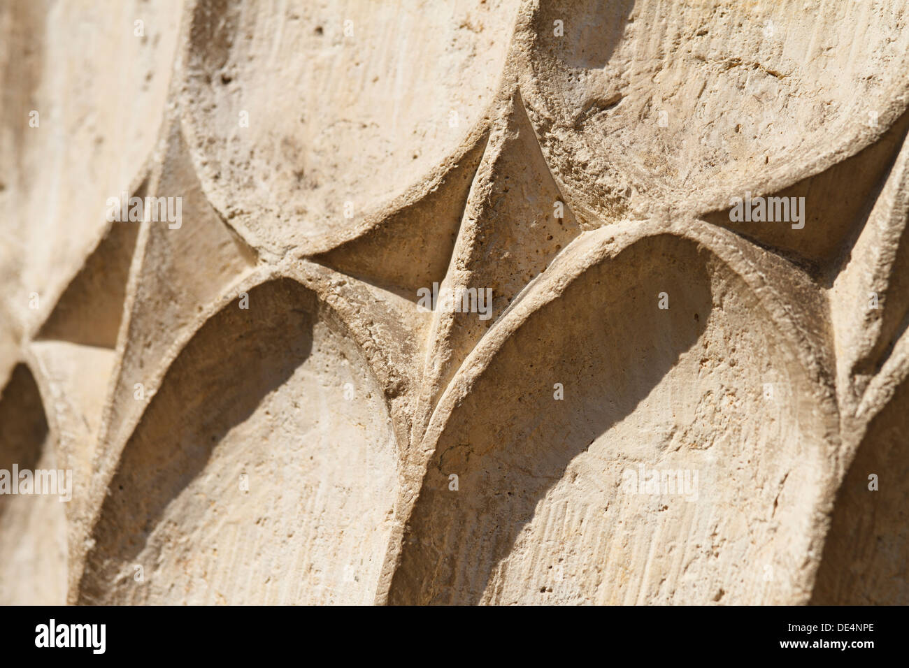 Stein Kunst Details der Säule am Hof des Collegium Maius. Krakau, Polen. Stockfoto