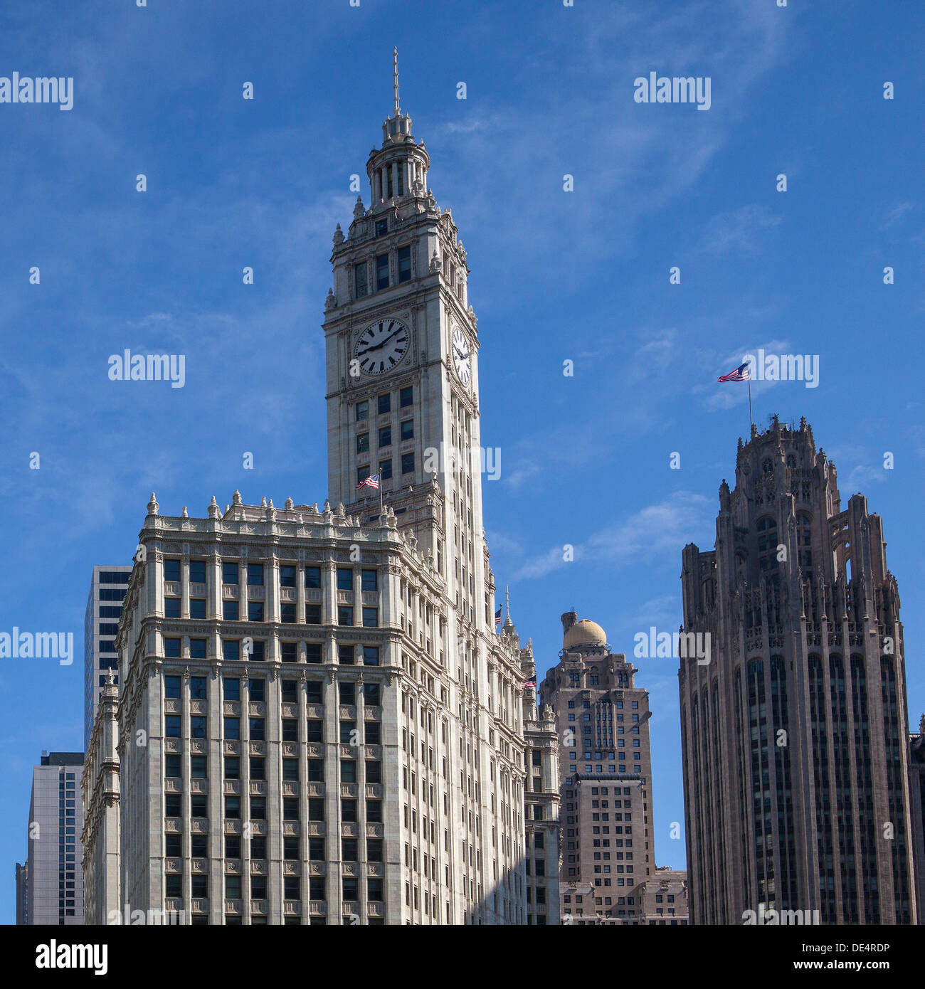 Wrigley Building in Chicago Stockfoto