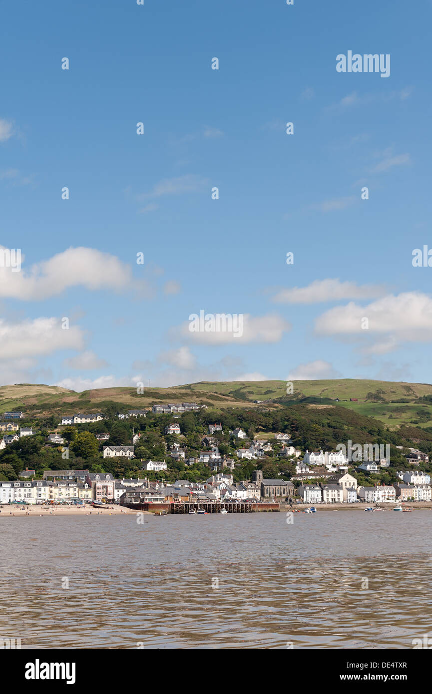 Aberdovey Dorf am Meer, eingebettet in die Nord-Ufer des Flusses Dyfi im Snowdonia National Park Stockfoto