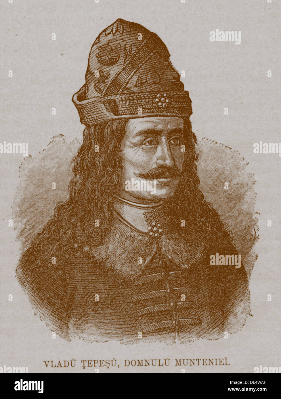 Vlad III, Prinz der Walachei (1431-1476), 19. Jahrhundert. Künstler: anonym Stockfoto