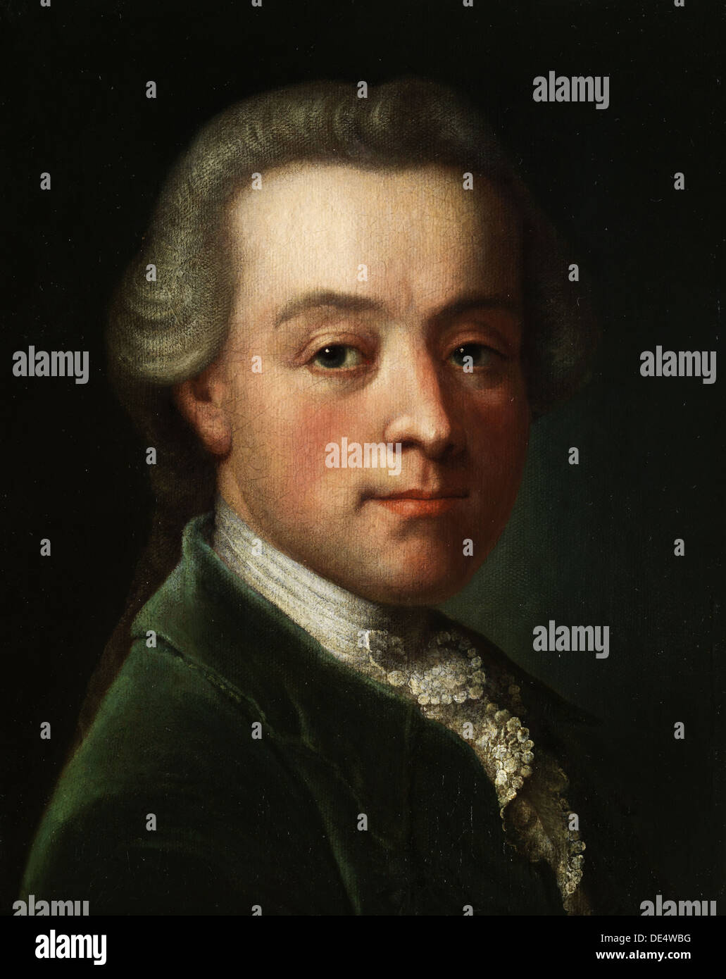 Porträt des Komponisten Wolfgang Amadeus Mozart (1756-1791), c. 1789. Künstler: anonym Stockfoto