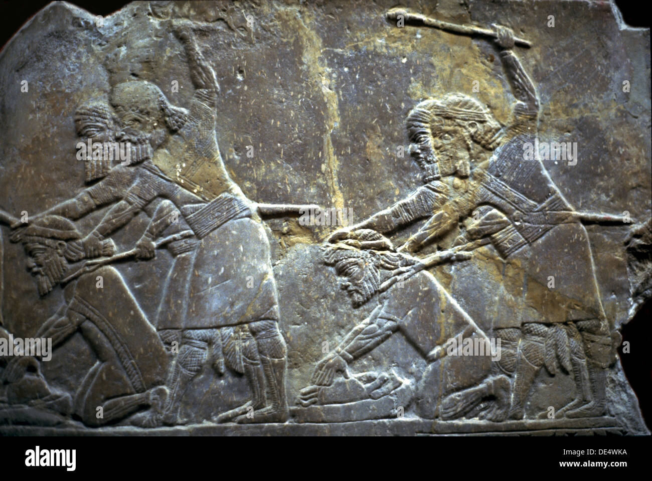 Assurbanipal in der Schlacht von Til-Tuba, 650-620 v. Chr.. Künstler: Assyrischen Kunst Stockfoto