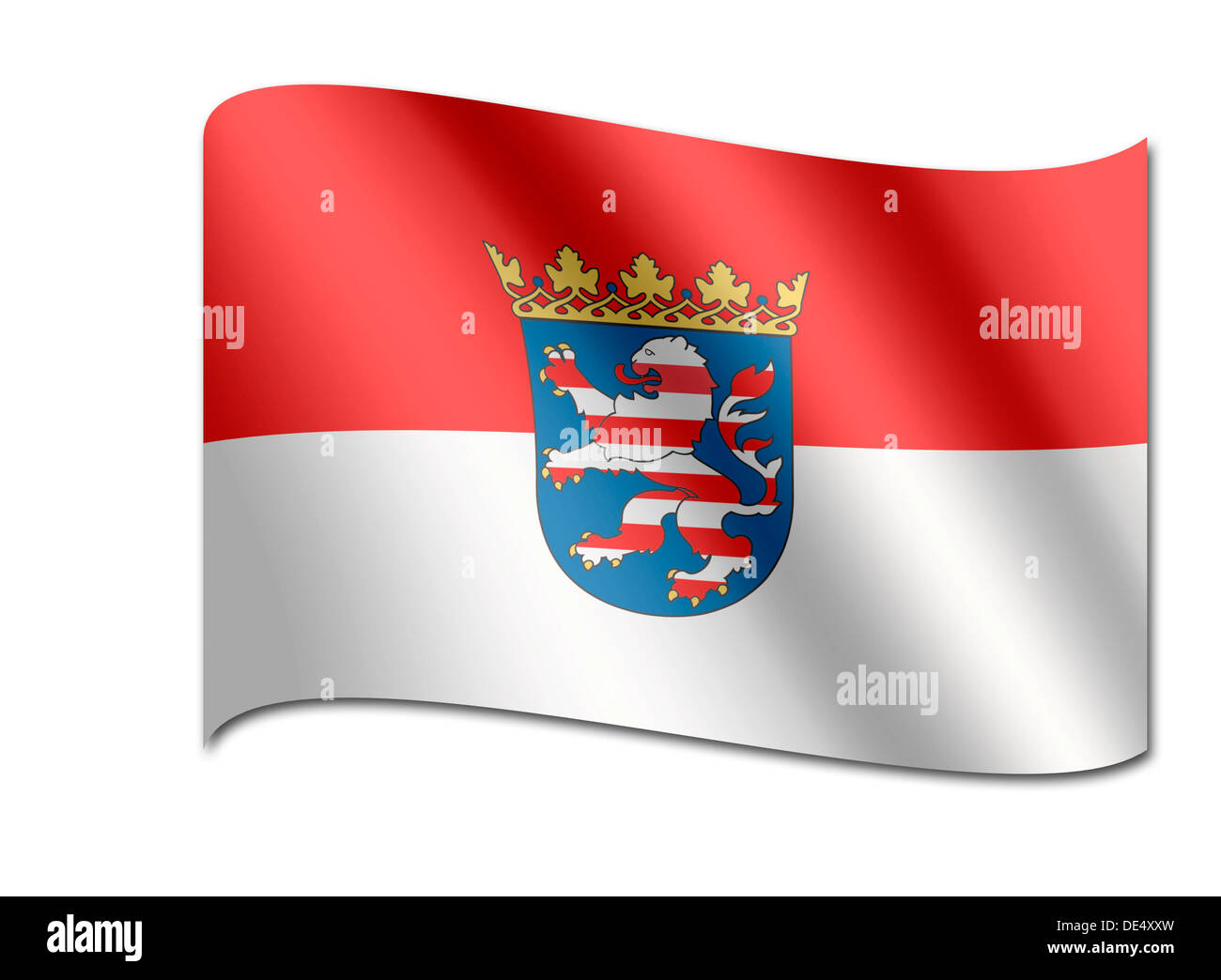 Wappen von Hessen Stockfoto