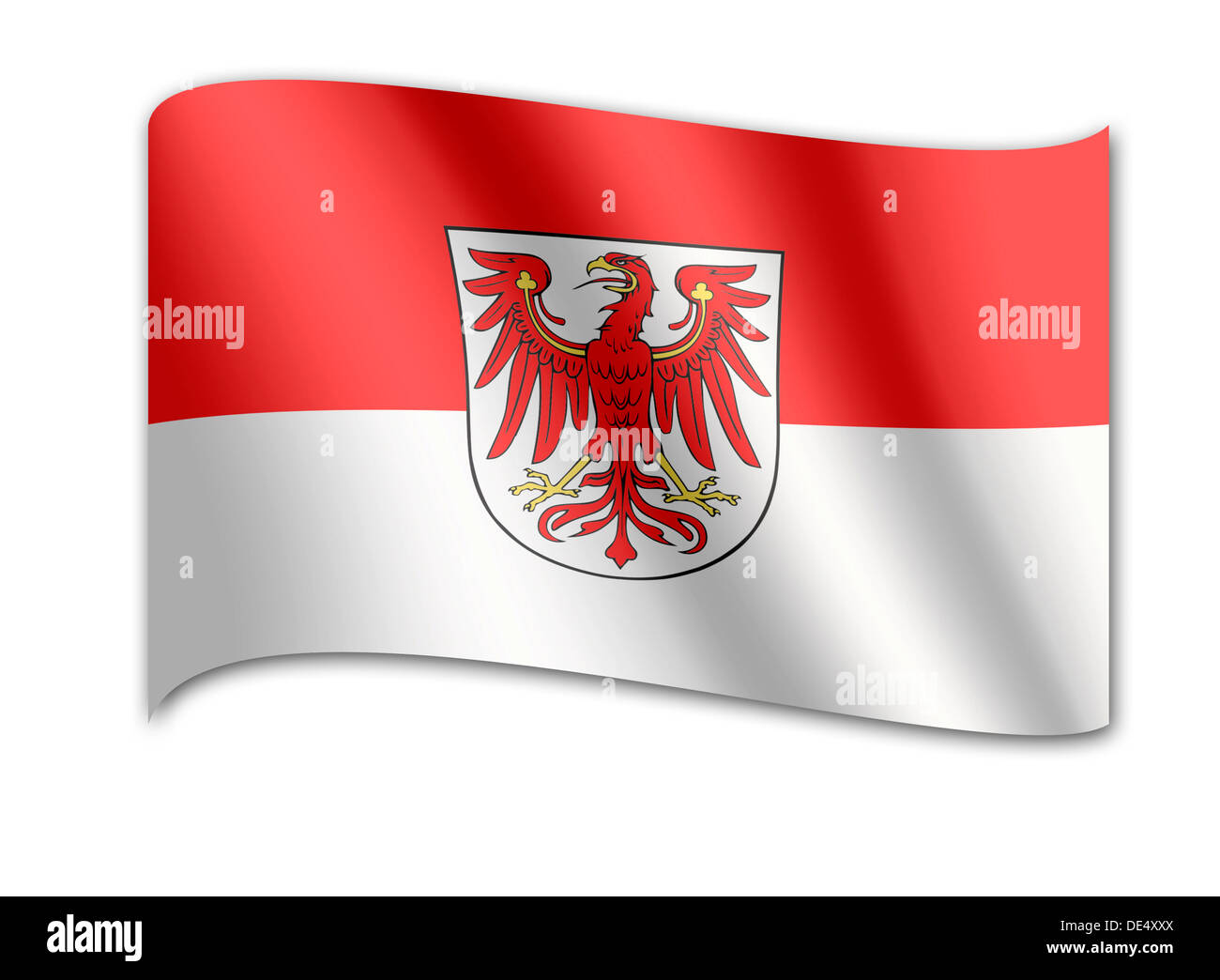 Wappen des Landes Brandenburg, Deutschland Stockfoto