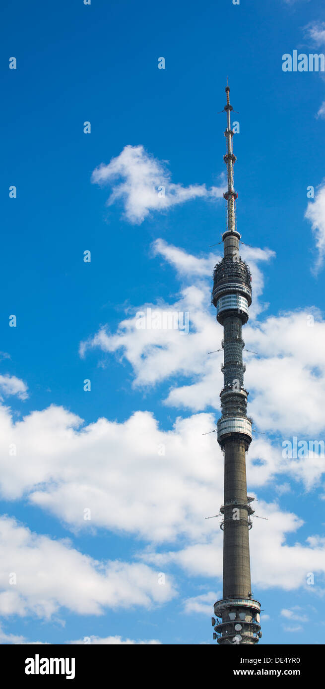 Tele-Ostankino-Turm Stockfoto