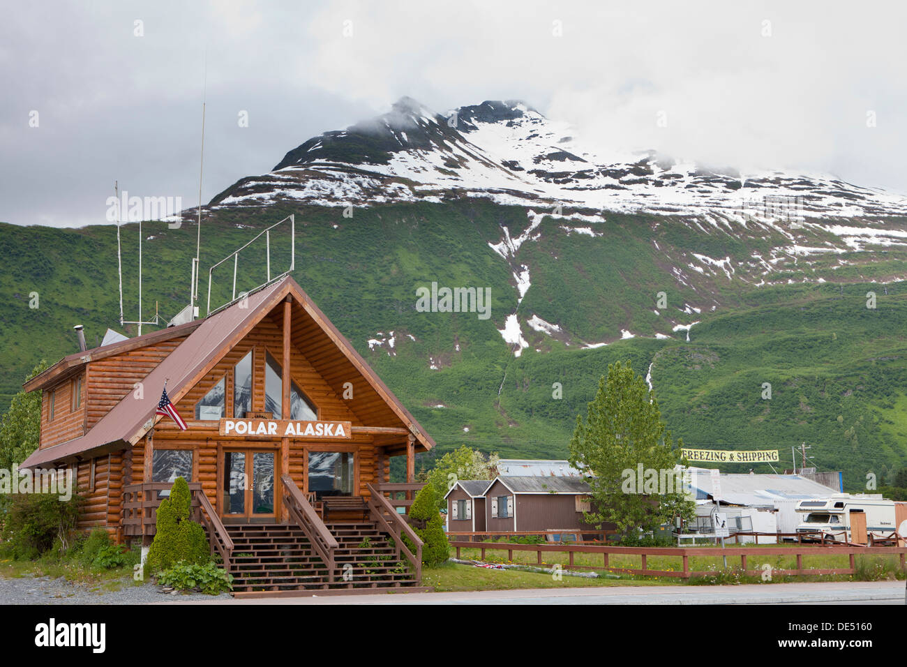 Valdez, Alaska, Vereinigte Staaten von Amerika Stockfoto
