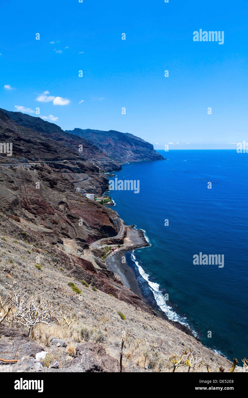 Die Küste von Playa de Las Teresitas, La Montañita, La Montañita, Teneriffa, Kanarische Inseln, Spanien Stockfoto