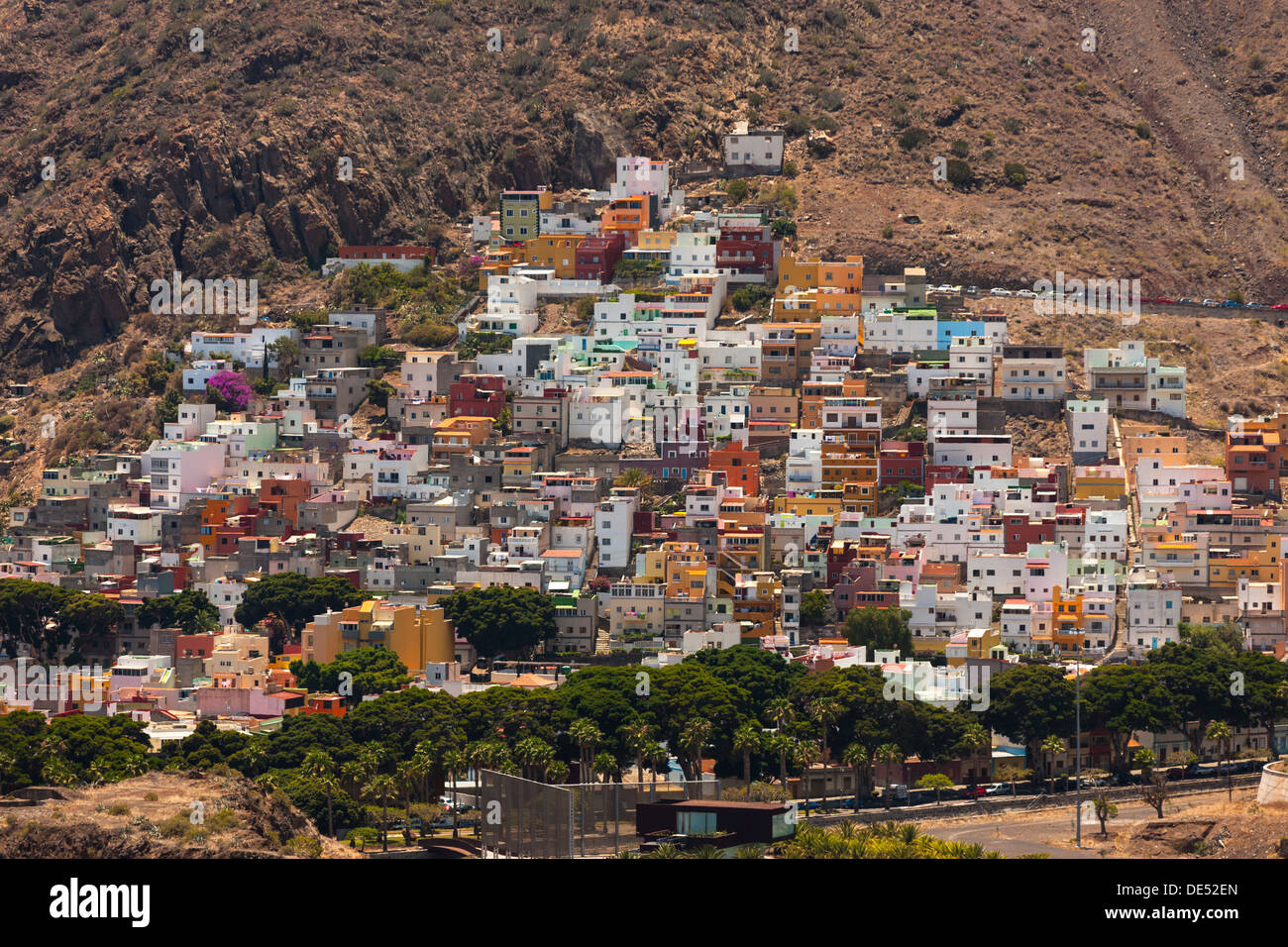 Berg Dorf von El Suclum, La Montañita, La Montañita, Teneriffa, Kanarische Inseln, Spanien Stockfoto
