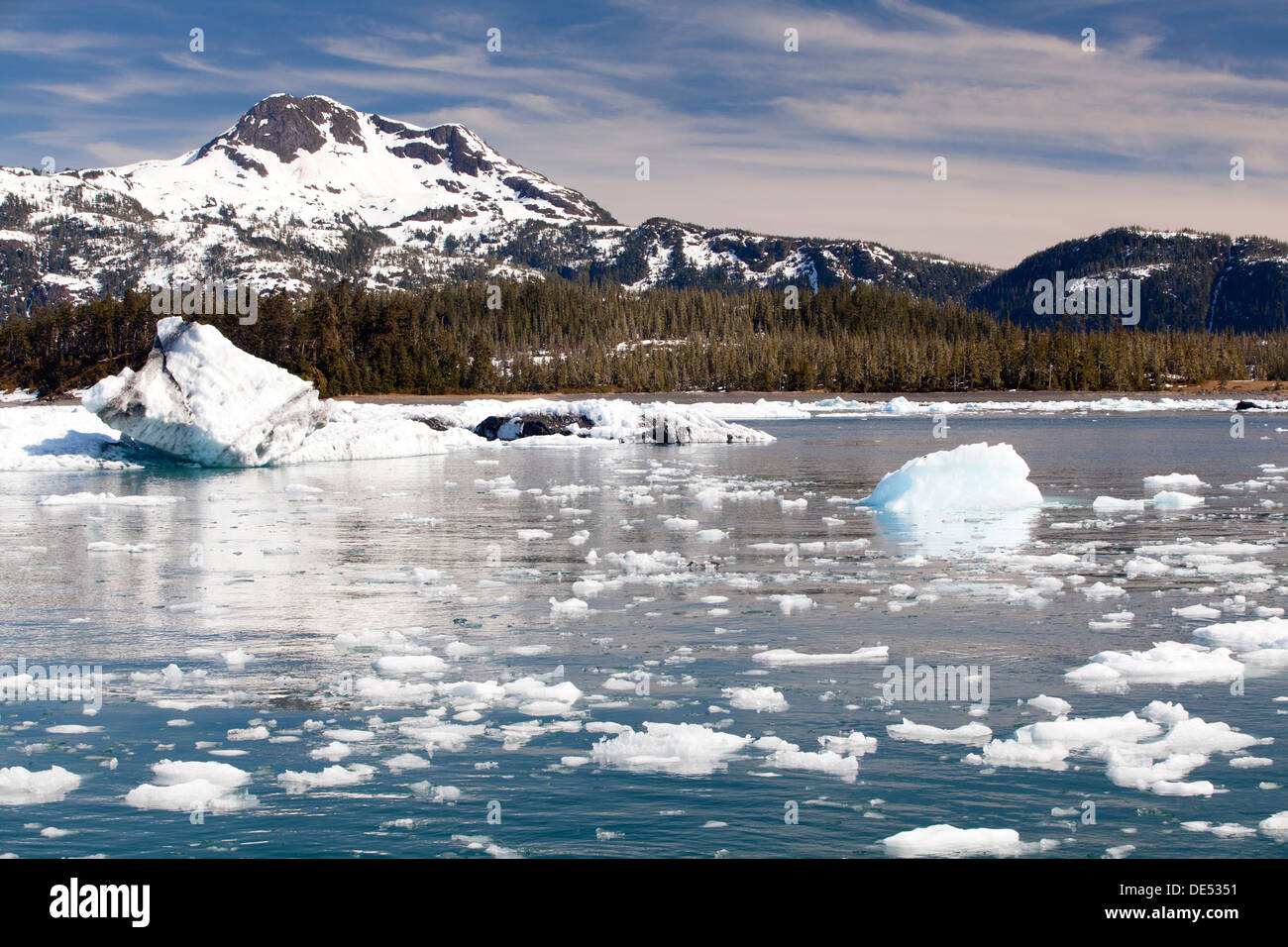 Columbia Gletscher, Prince William Sound, Alaska, Vereinigte Staaten von Amerika Stockfoto