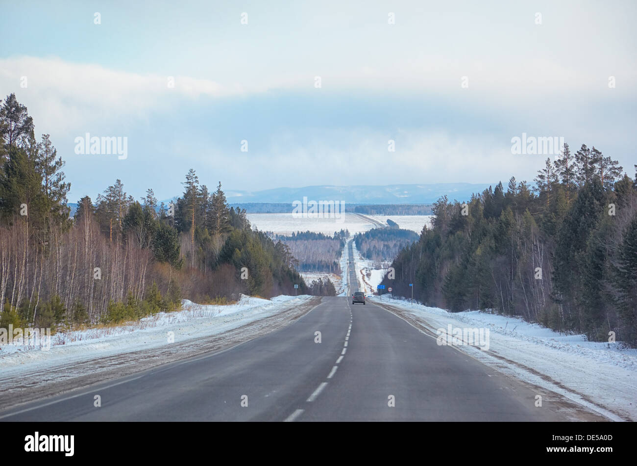 Winterdienst M52 benannt Baikalsee in Sibirien Stockfoto