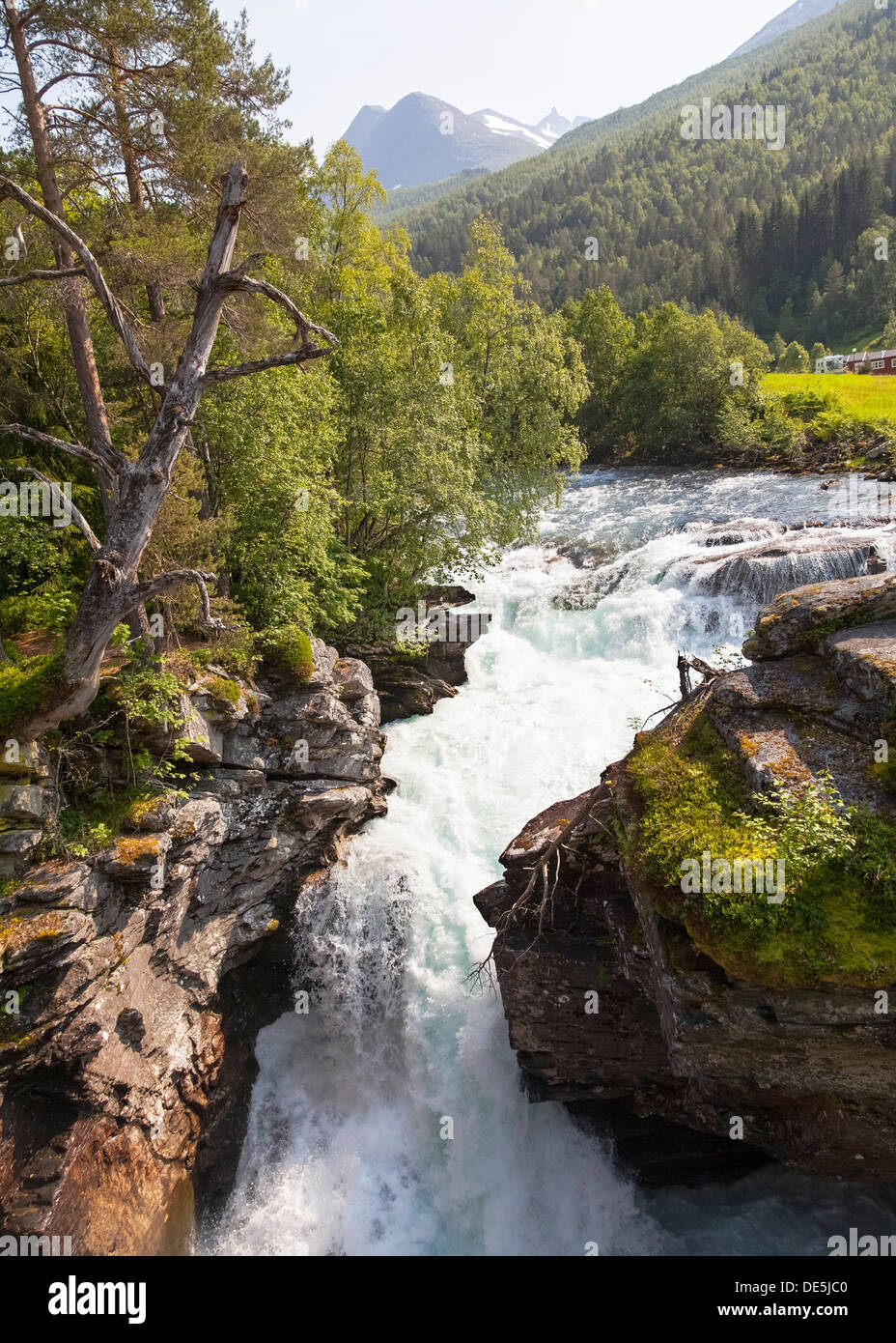 Schlucht Gudbrandsjuvet, Norwegen Stockfoto