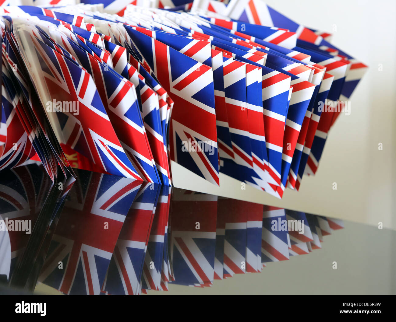 Ascot, Großbritannien, Nationalflaggen der das Vereinigte Königreich Großbritannien und Nordirland Stockfoto
