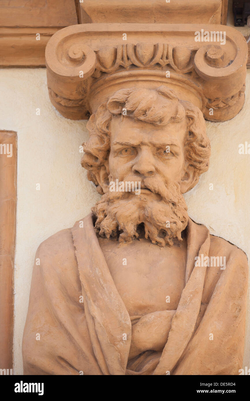 Italienische Architektur Terrakotta statue Stockfoto