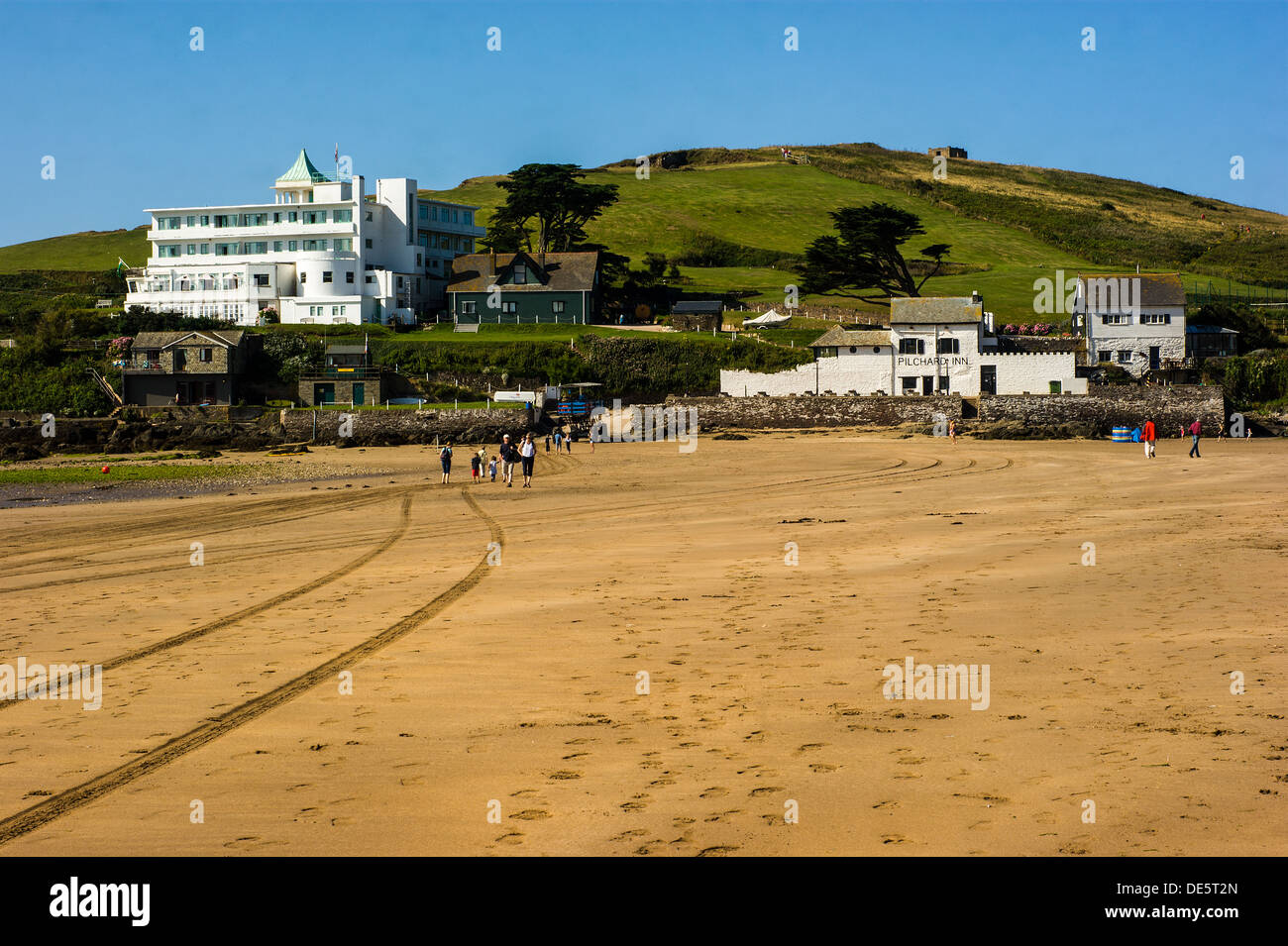 Burgh Island Hotel und Sardinen Inn, Burgh Island, Devon Stockfoto