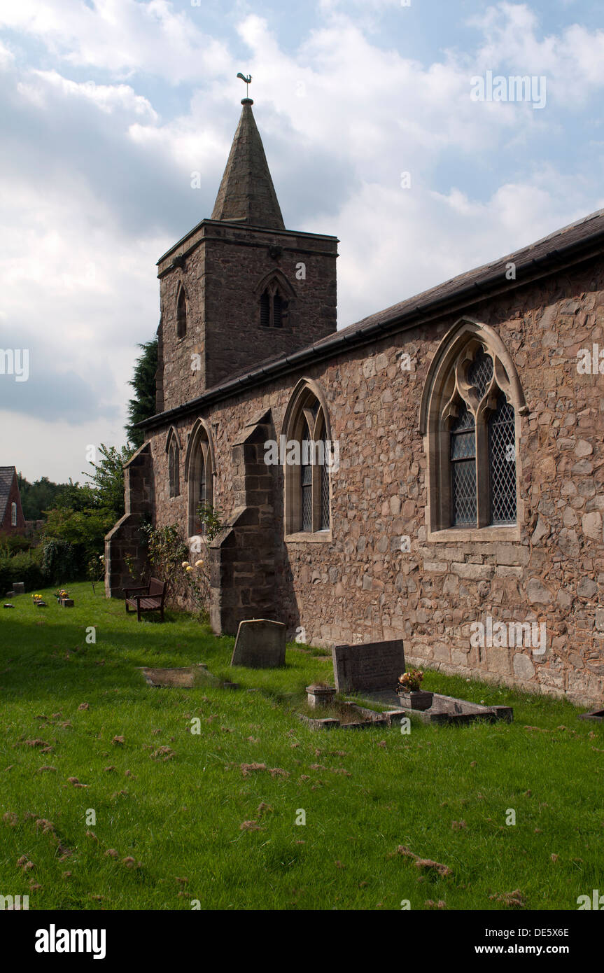 St.-Martins Kirche, Stapleton, Leicestershire, England, Vereinigtes Königreich Stockfoto