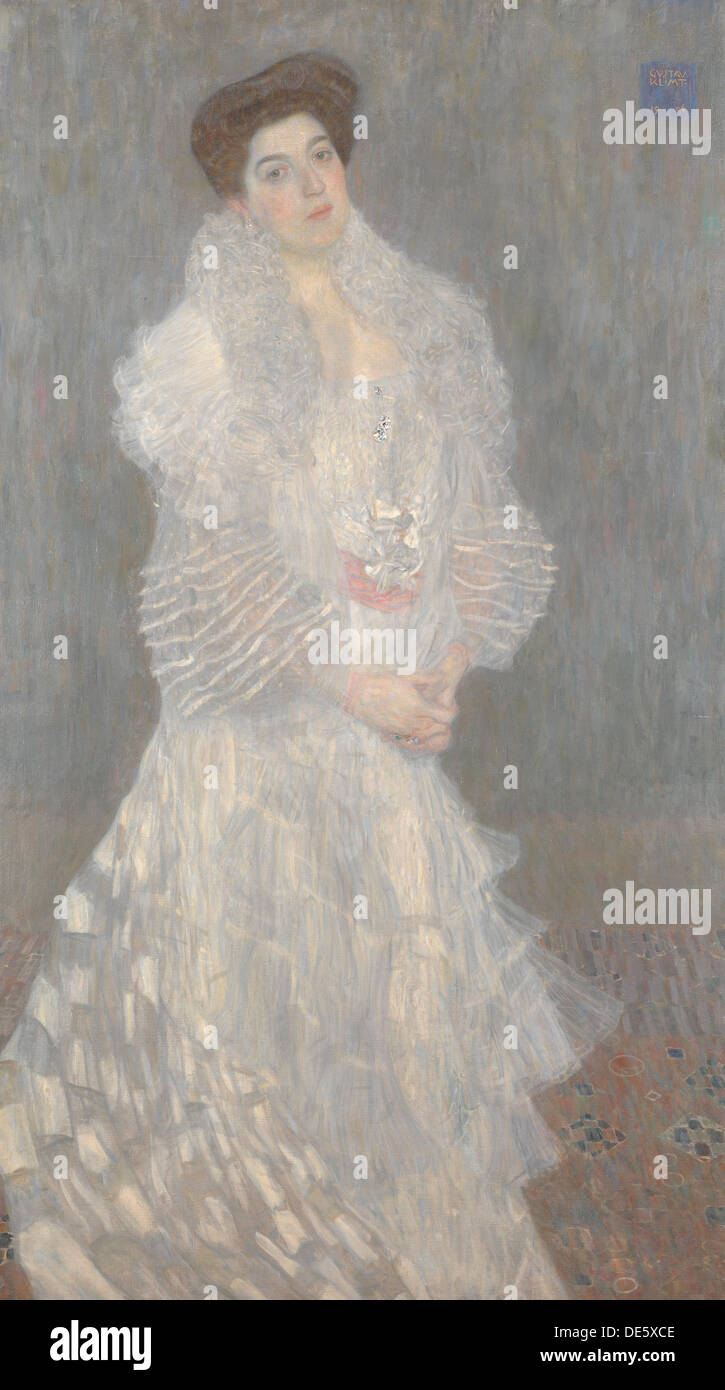 Porträt von Hermine Gallia, 1904. Künstler: Klimt, Gustav (1862-1918) Stockfoto