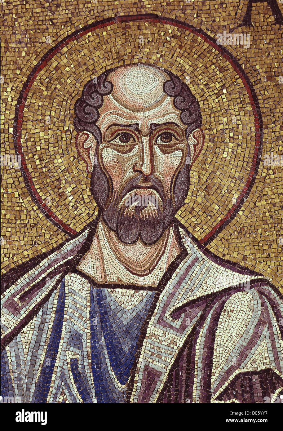 Der Prophet Obadja (Detail der Innenraum Mosaiken in den Markusdom), 12. Jahrhundert. Künstler: Byzantinische Meister Stockfoto