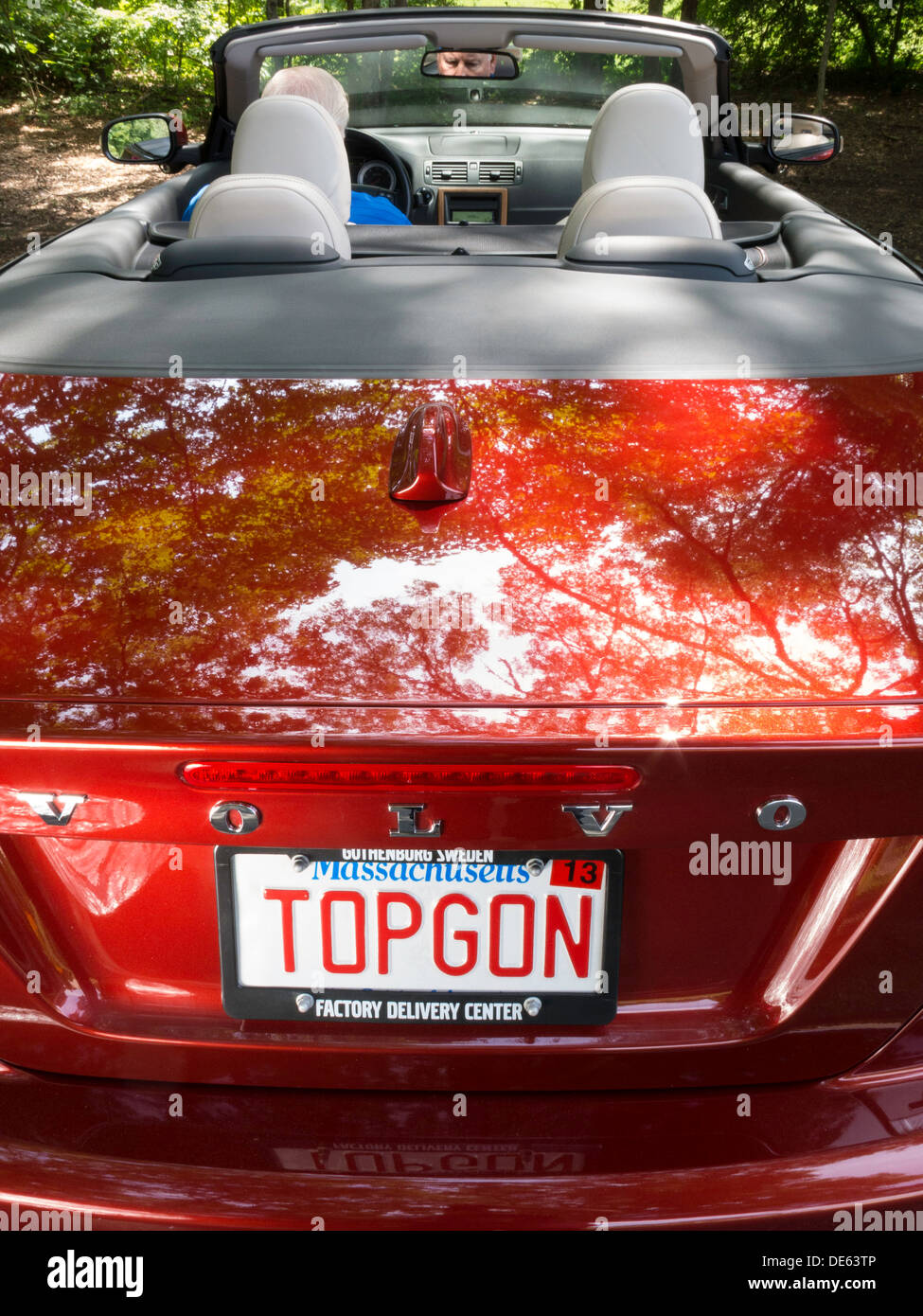 Personalisiertes Kennzeichen eines Cabriolets, USA 2013 Stockfoto
