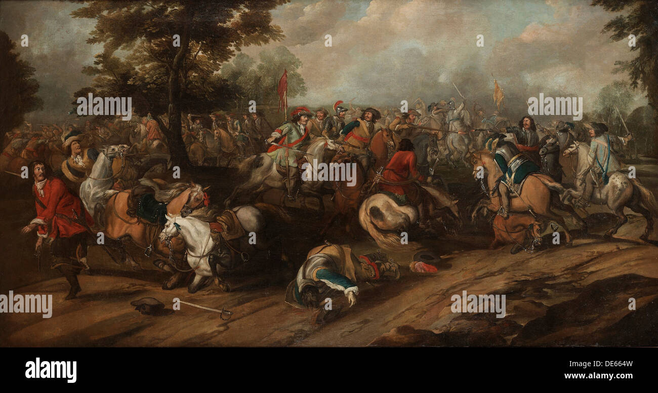 Die Schlacht bei Breitenfeld. Künstler: Snayers, Pieter (1592-1667) Stockfoto