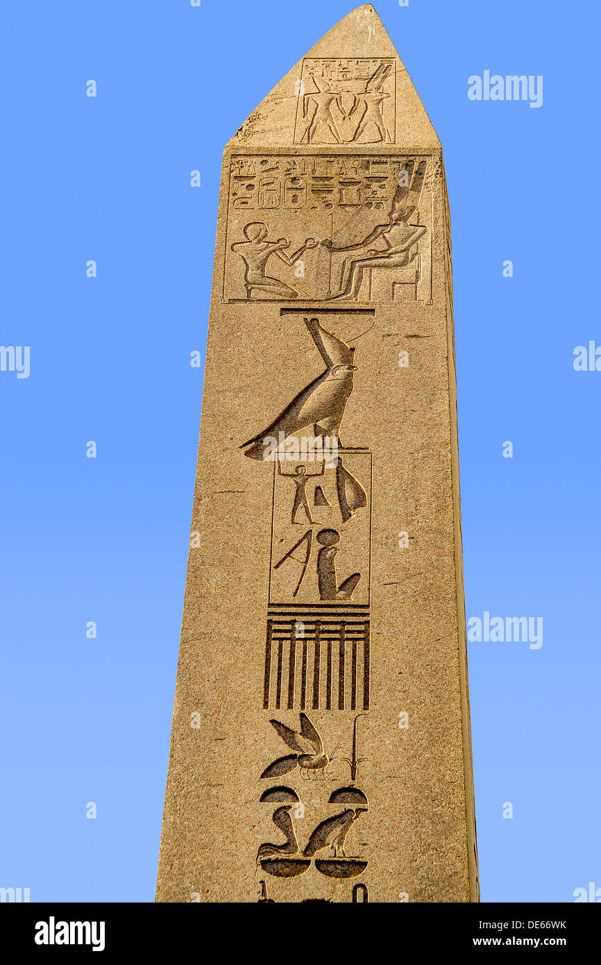 Türkei Istanbul ägyptischer Obelisk Closeup Stockfoto