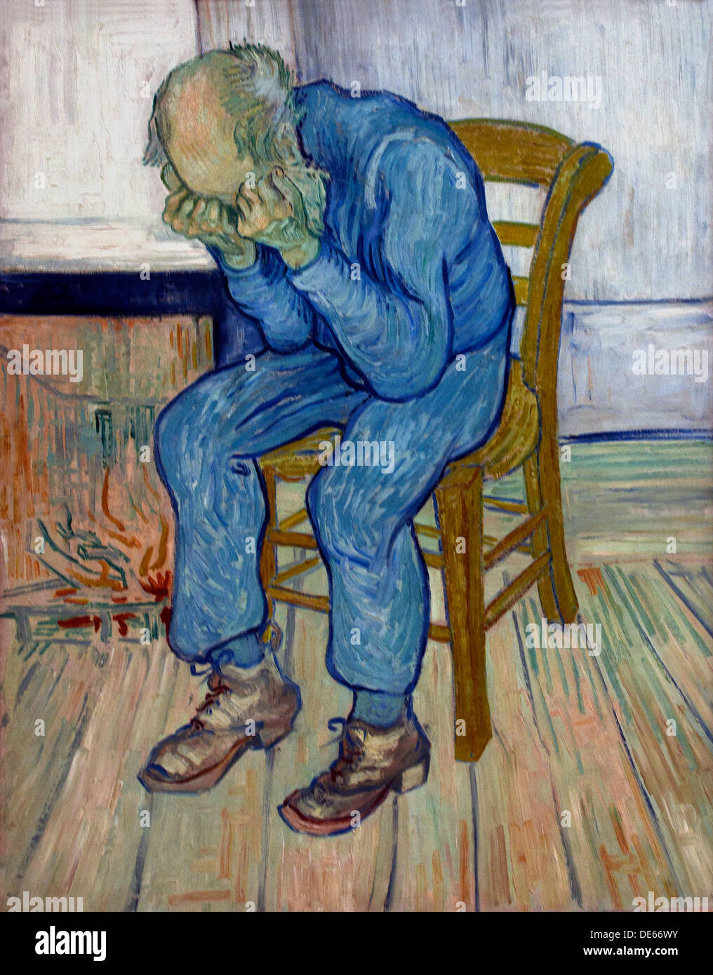 Alter Mann in Trauer 1890 Vincent van Gogh 1853-1890 Niederlande Niederlande Stockfoto