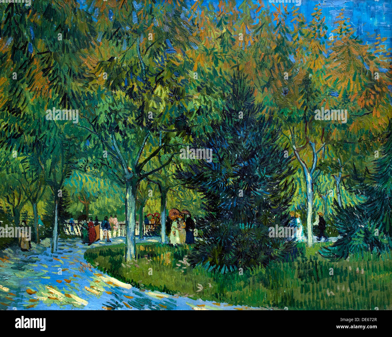 Weg im Park Arles 1888 Vincent Van Gogh 1853-1890 Niederlande Niederlande Stockfoto