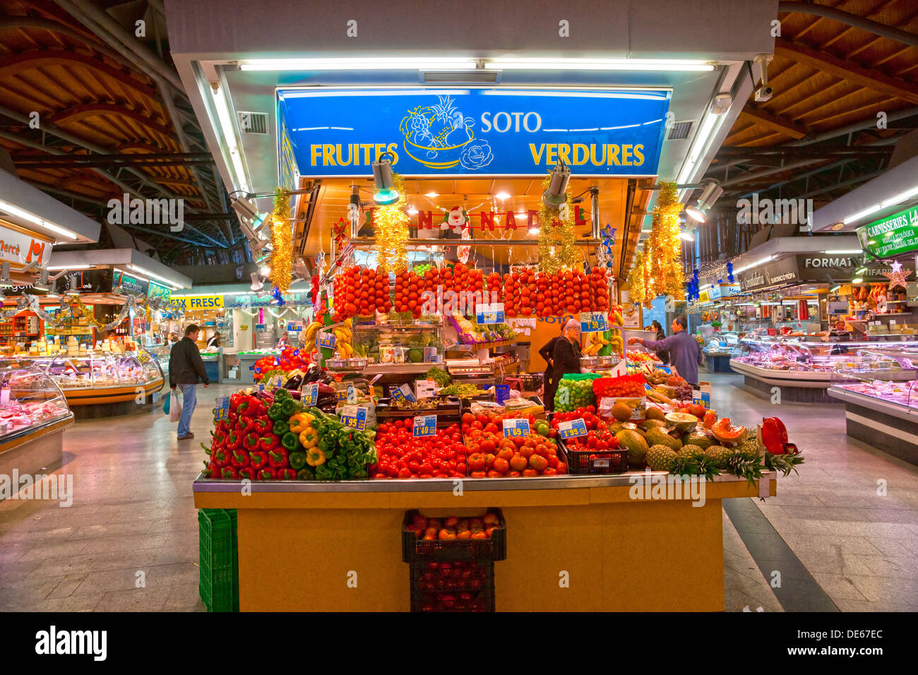 La Boqueria-Markt, Barcelona, Spanien Stockfoto