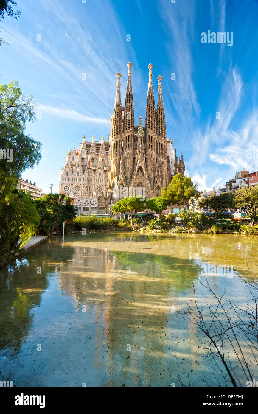 La Sagrada Familia, Barcelona, Spanien Stockfoto