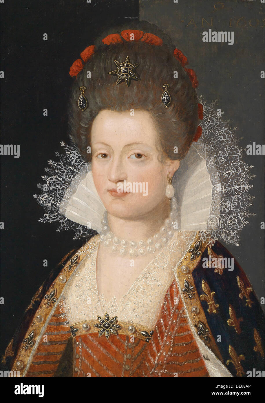 Portrait von Marie de Médici (1575-1642), 1605. Artist: pourbus Frans, der Jüngere (1569-1622) Stockfoto