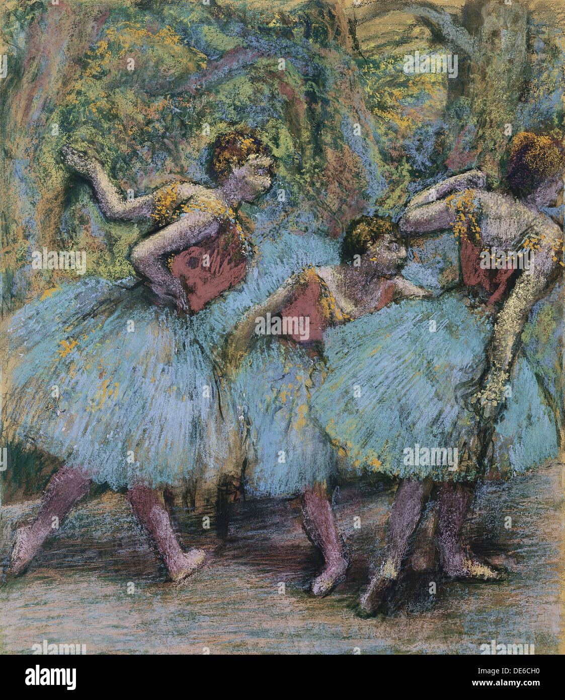 Drei Tänzer (Trois Danseuses), c. 1903. Künstler: Degas, Edgar (1834-1917) Stockfoto