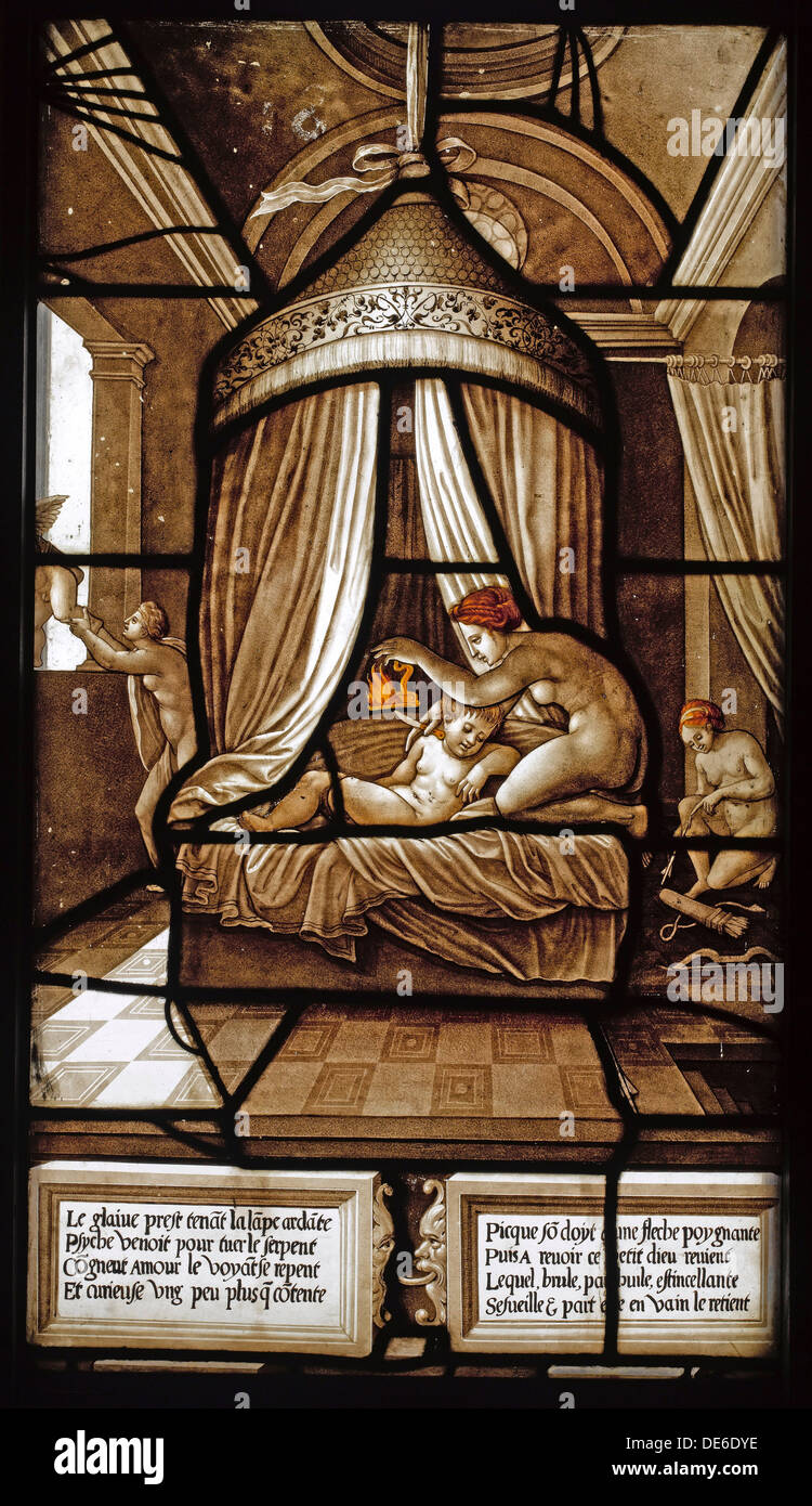 Die Geschichte der Psyche (Glasfenster), 1441-1444. Künstler: Französischer Meister Stockfoto