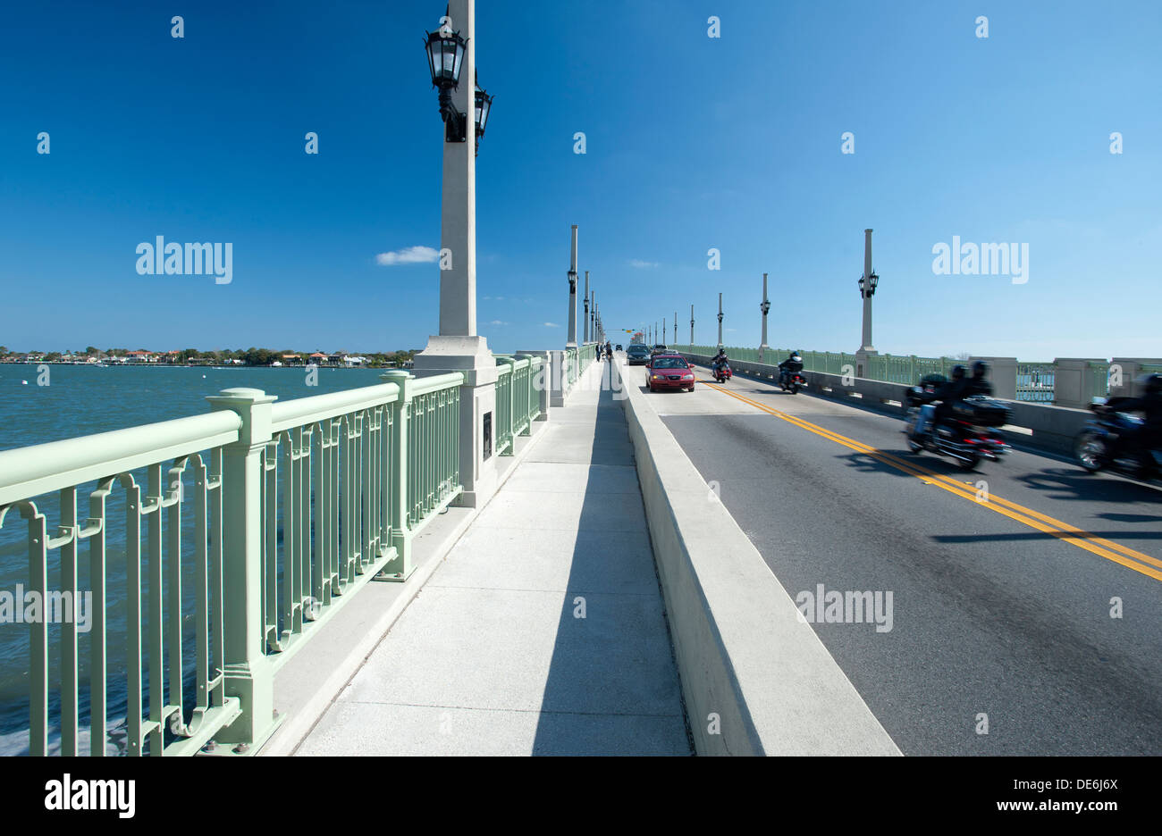 BRIDGE OF LIONS INTERCOASTAL WATERWAY SAINT AUGUSTINE FLORIDA USA Stockfoto