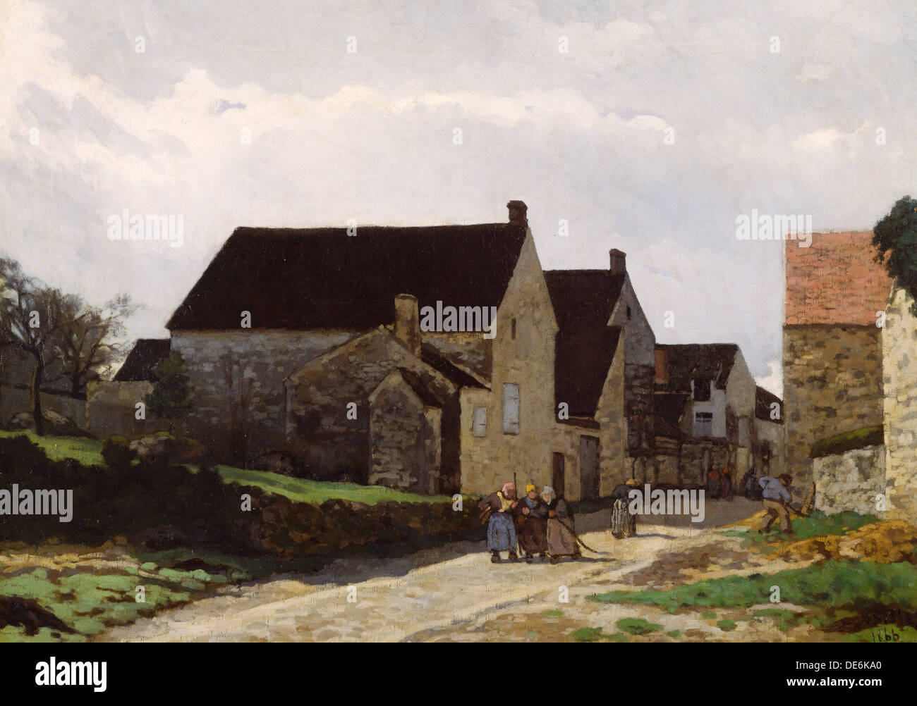 Frauen gehen in den Wald, 1866. Künstler: Sisley, Alfred (1839-1899) Stockfoto