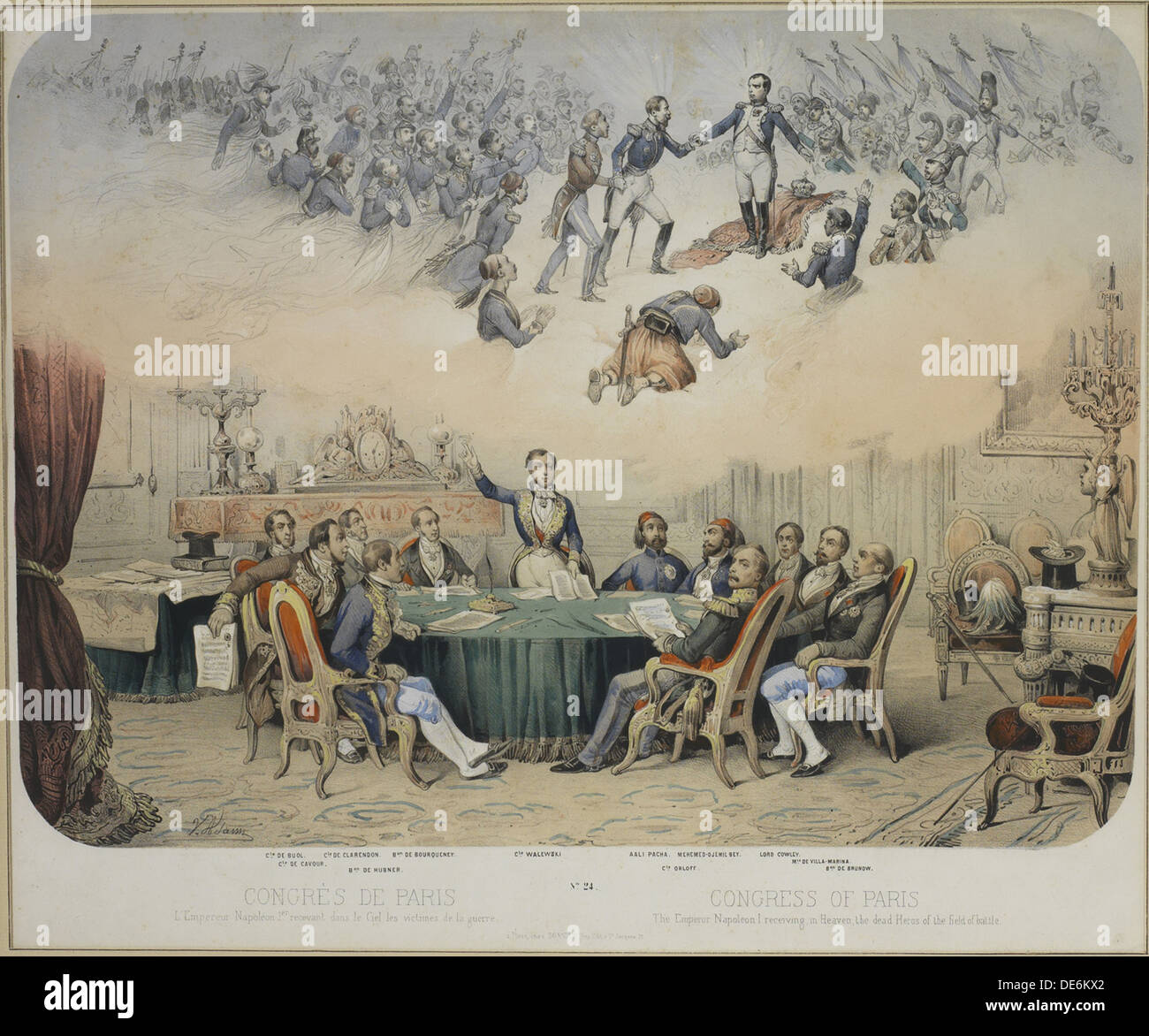 Der Vertrag von Paris von 1856, 1856. Künstler: Adam, Jean-Victor Vincent (1801-1867) Stockfoto