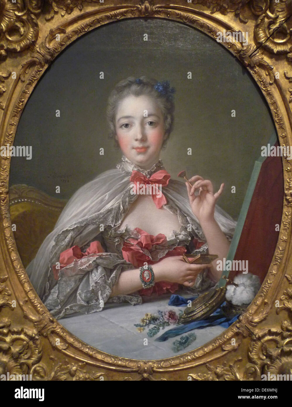 Porträt der Marquise de Pompadour (1721-1764), 1750. Künstler: François Boucher (1703-1770) Stockfoto