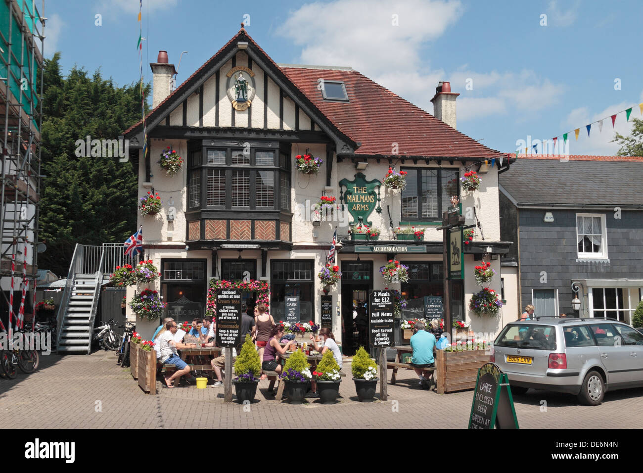 Das Mailmans Arms Public House in Lyndhurst, New Forest, Hampshire, UK. Stockfoto