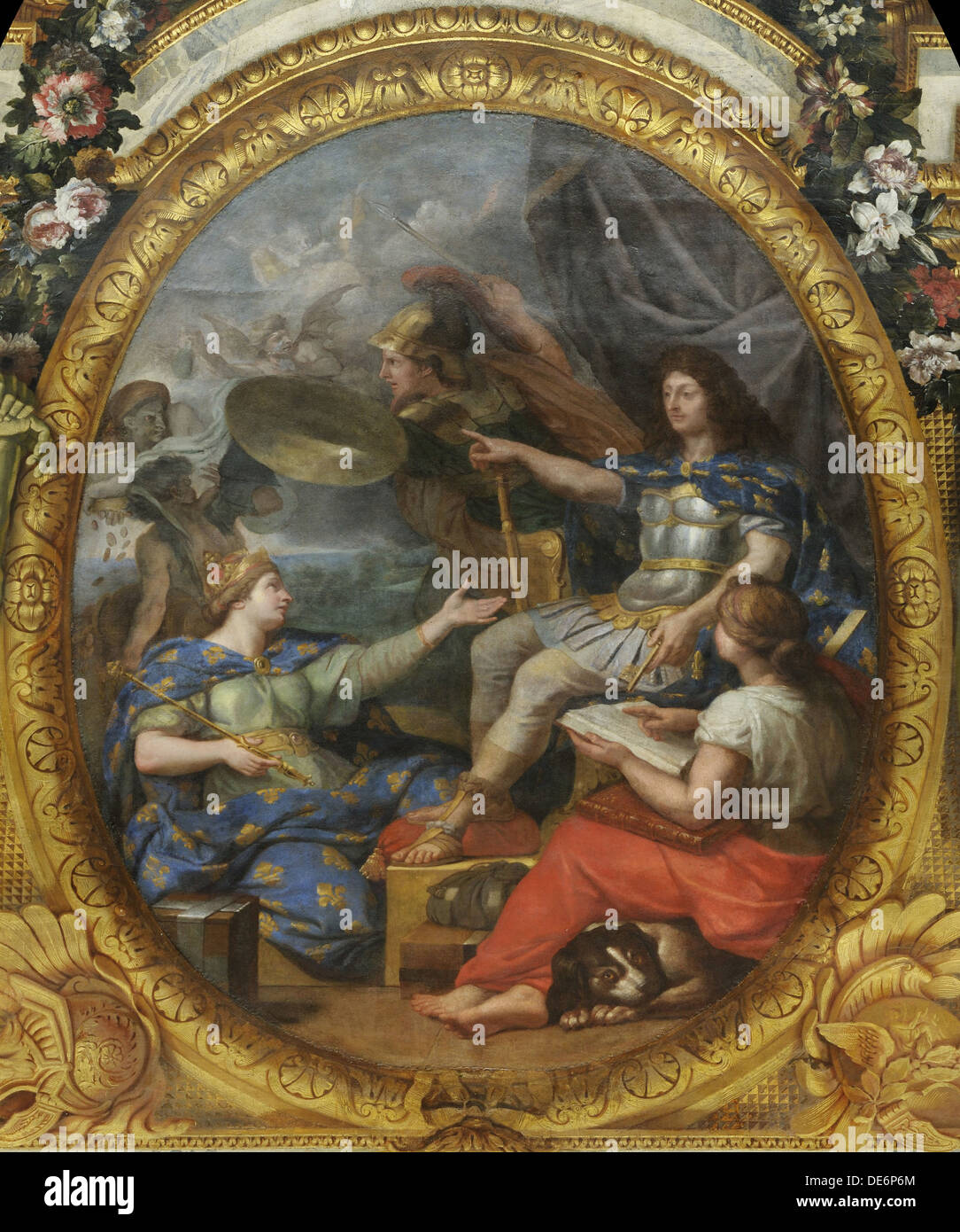 Reihenfolge in das Königreich Finanzen, 1662, 1680er Jahren restauriert. Künstler: Le Brun, Charles (1619-1690) Stockfoto