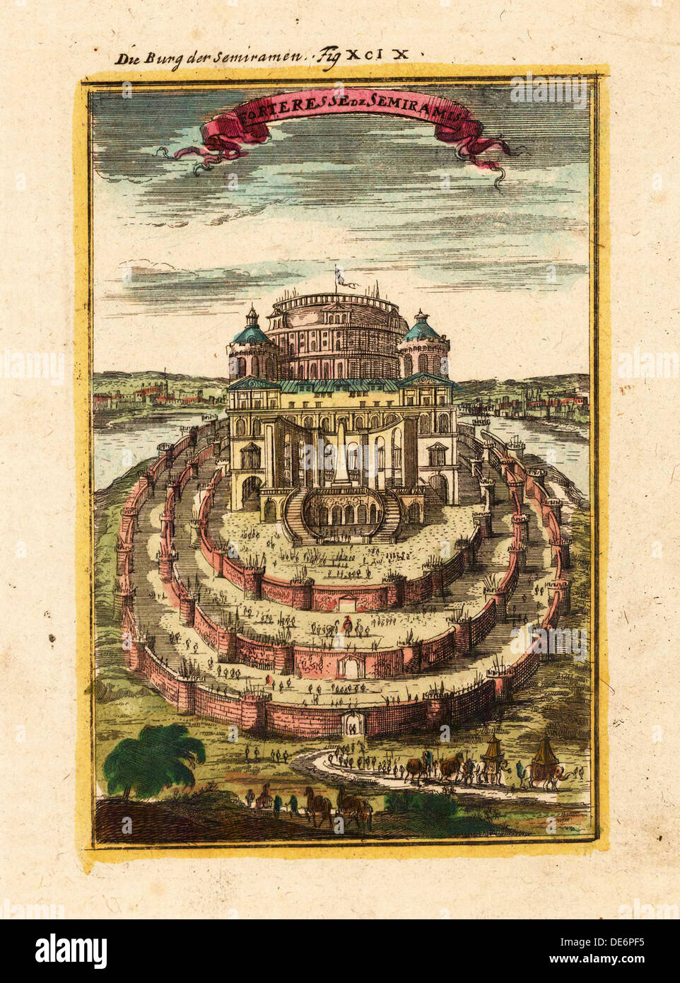 Festung der Semiramis, 1719. Künstler: Mallet, Alain Manesson (1630-1706) Stockfoto