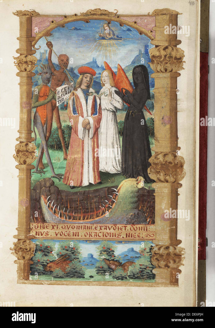 Allegorie des Todes (Buch der Stunden), C. 1510. Artist: Master von Jacques de Besançon (1500-1515) aktiv Stockfoto